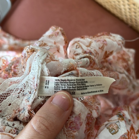 SOLD NWOT free people intimately voile lace detail tunic - Picture 11 of 11